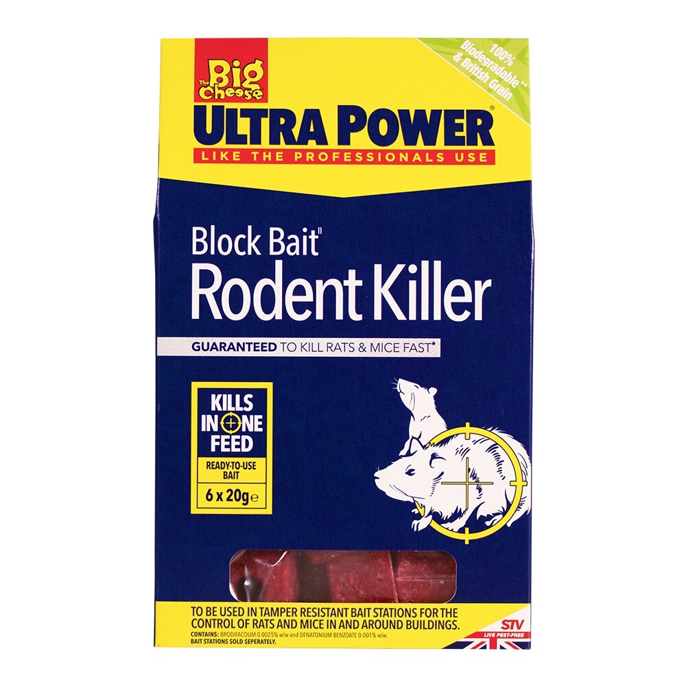 The Big Cheese - Block Bait Rodent Killer 6 x 20g - Image 6