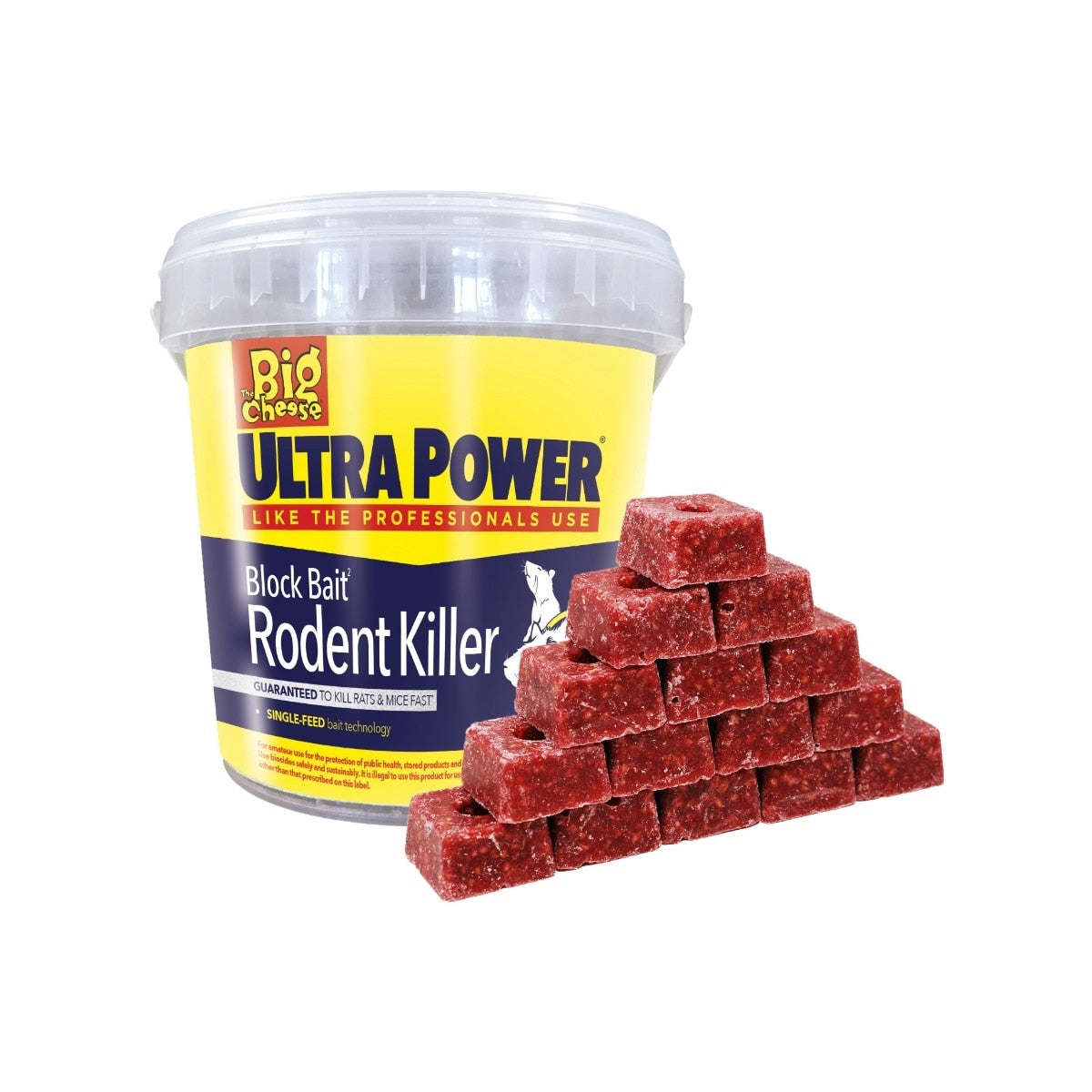The Big Cheese - Block Bait Rodent Killer 15 x 20g - Image 1