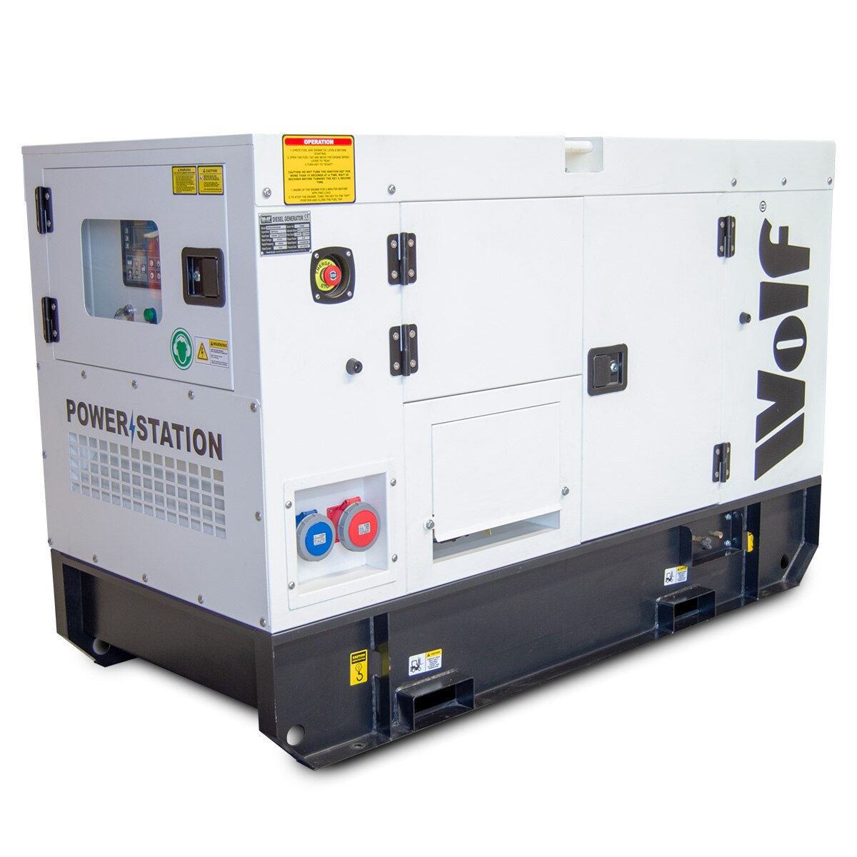 Wolf CONTRACTOR 27.5kVA 22kw 140L 3 Phase / Single PhaseDiesel Generator - Image 8