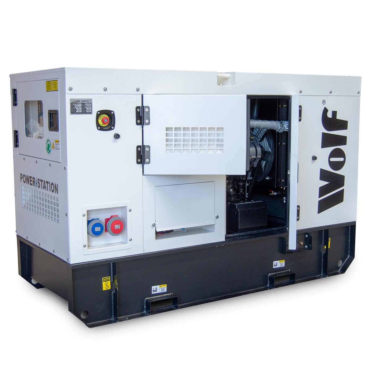 Wolf CONTRACTOR 44kVA 35.2kw 220L 3 Phase Diesel Generator - Image 8