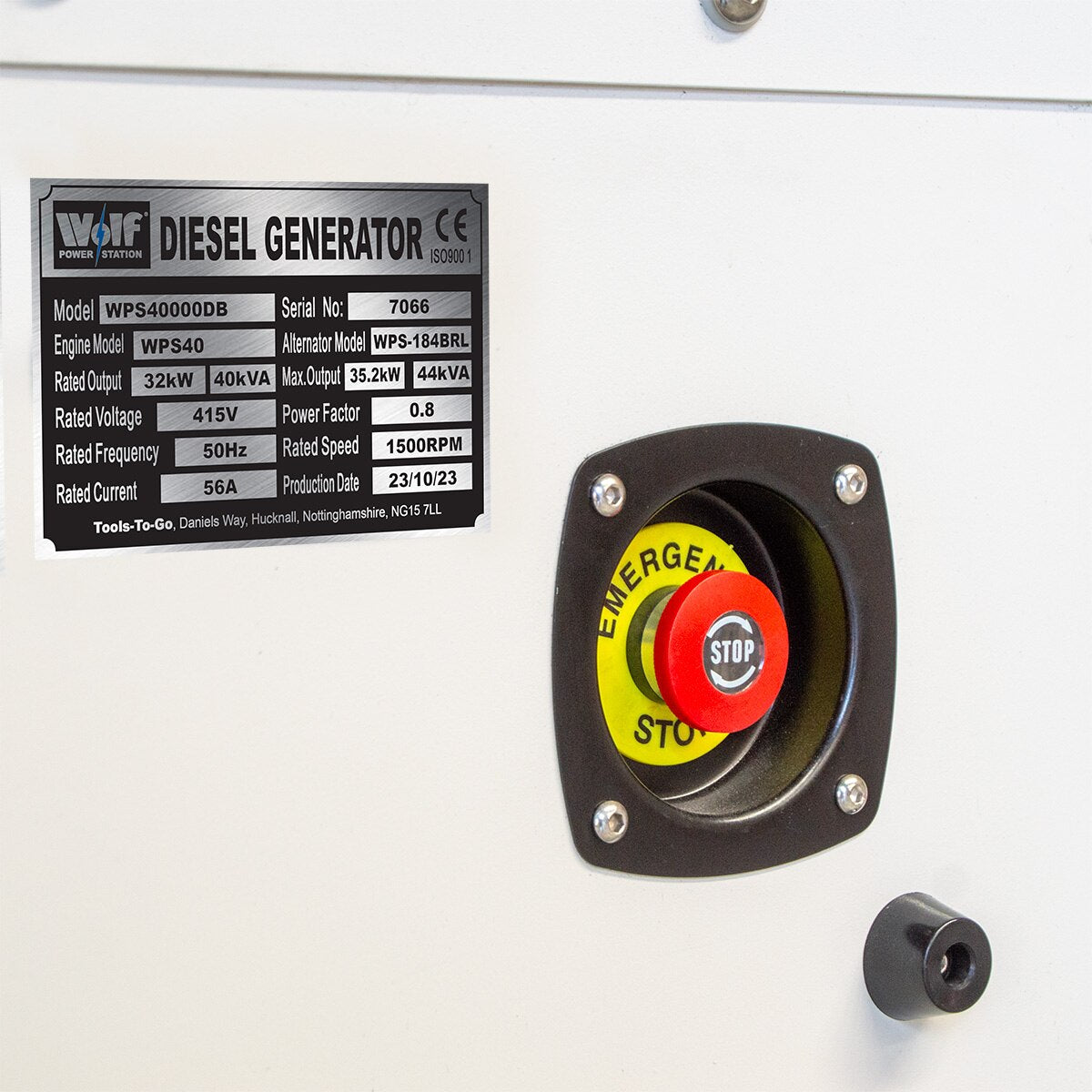 Wolf CONTRACTOR 44kVA 35.2kw 220L 3 Phase Diesel Generator - Image 9