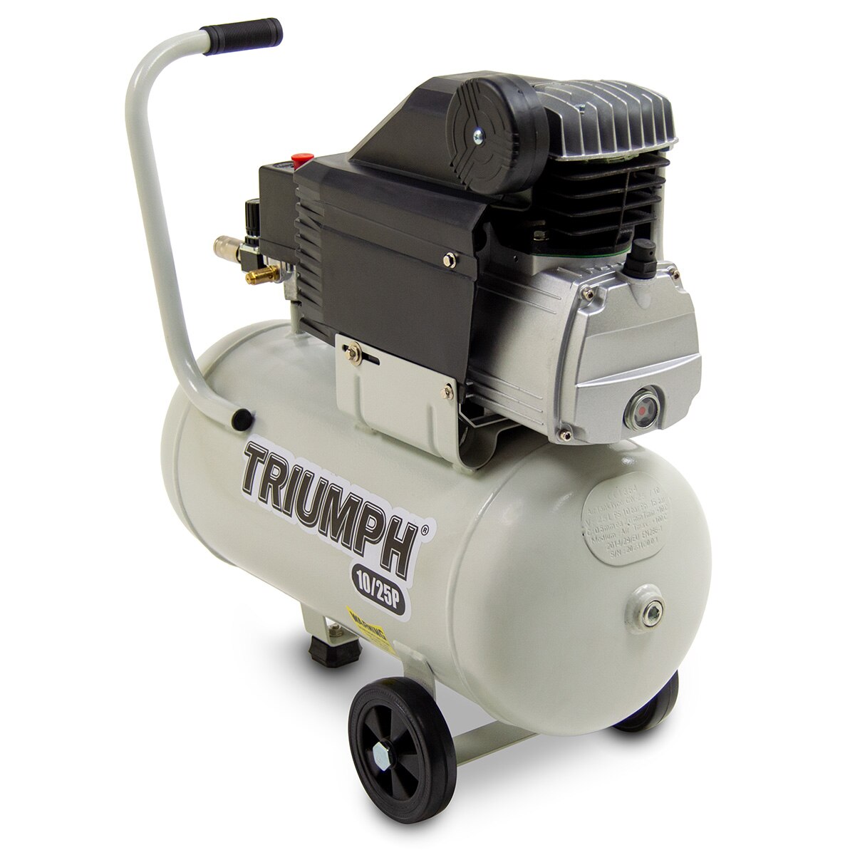 Triumph 10/25P Portable Commercial Air Compressor 25L 8.5CFM 2HP - Image 3