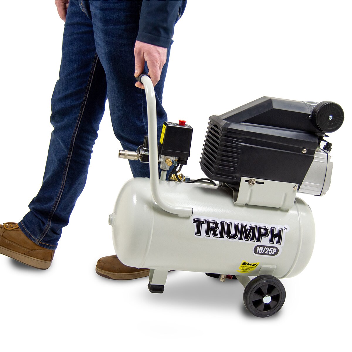 Triumph 10/25P Portable Commercial Air Compressor 25L 8.5CFM 2HP - Image 5