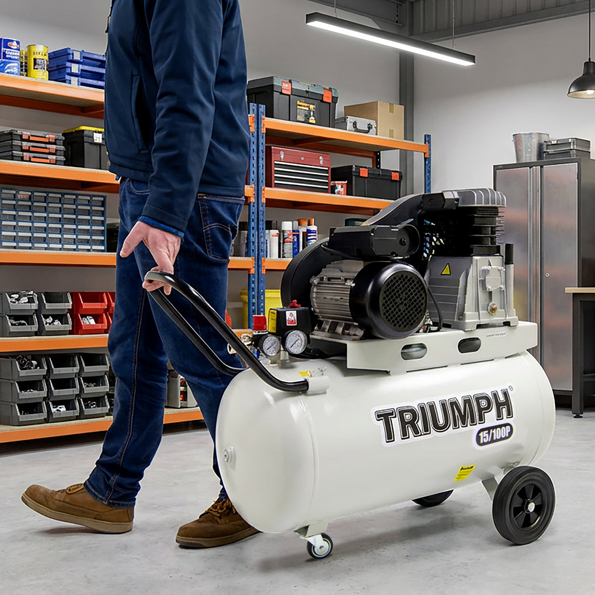 Triumph 15/100P Industrial Air Compressor 100L 14.8CFM 3HP