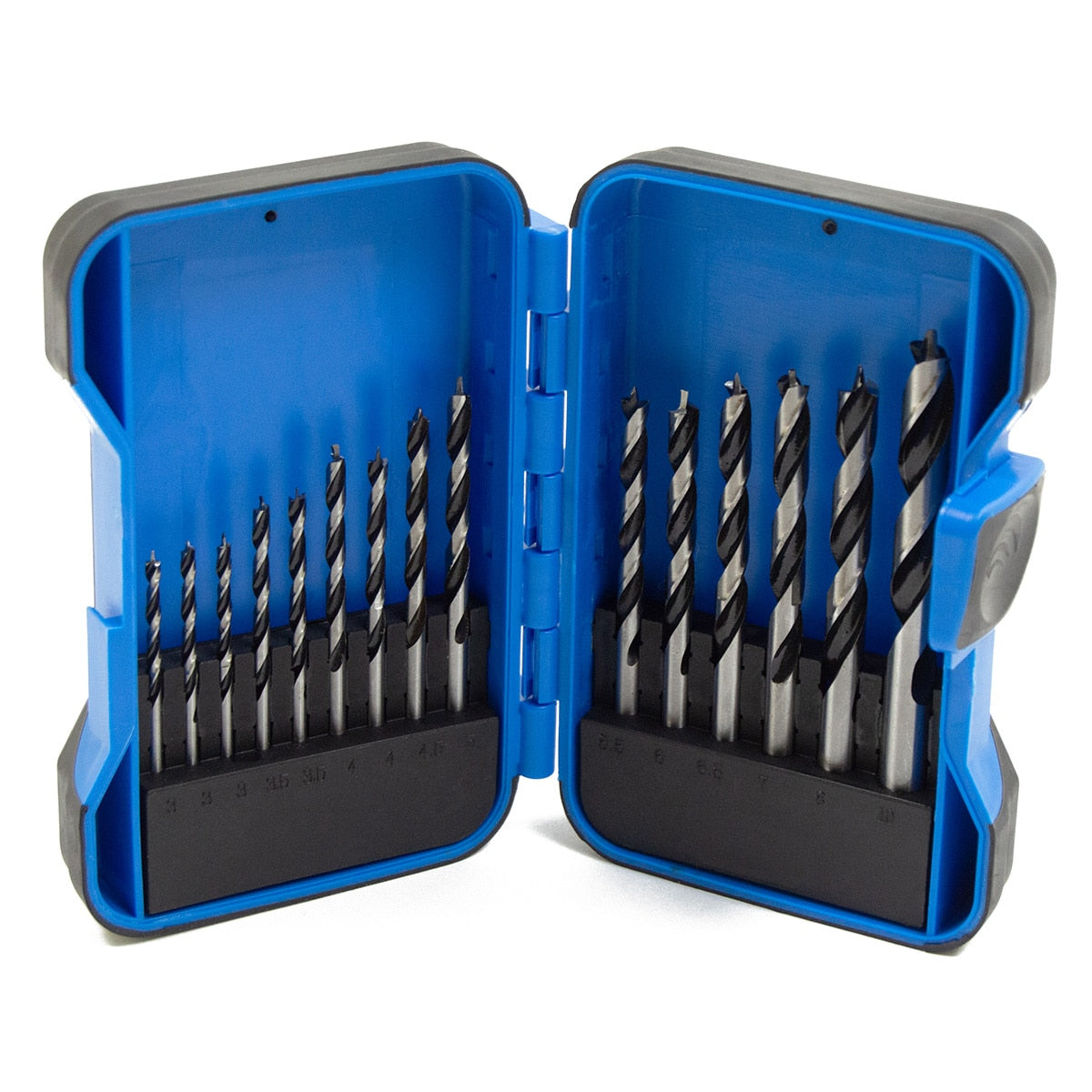 Wolf Trade 15 Piece Brad Point Wood Drill Bit Set - Image 1