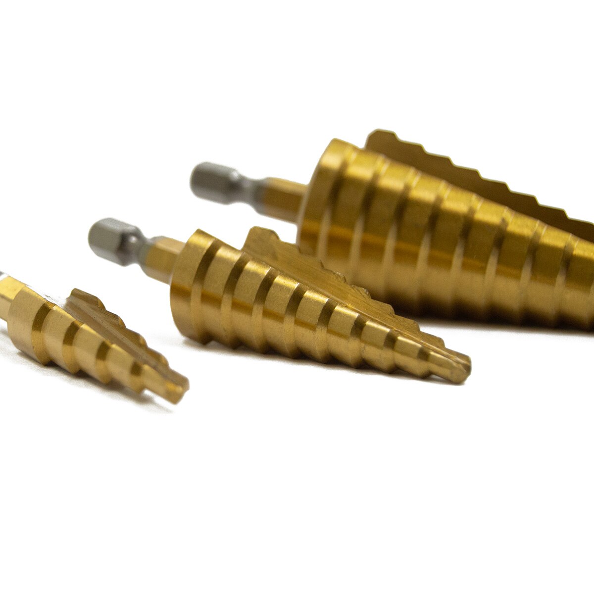 Wolf Trade 3 Piece Step Drill Bit Set - Image 2