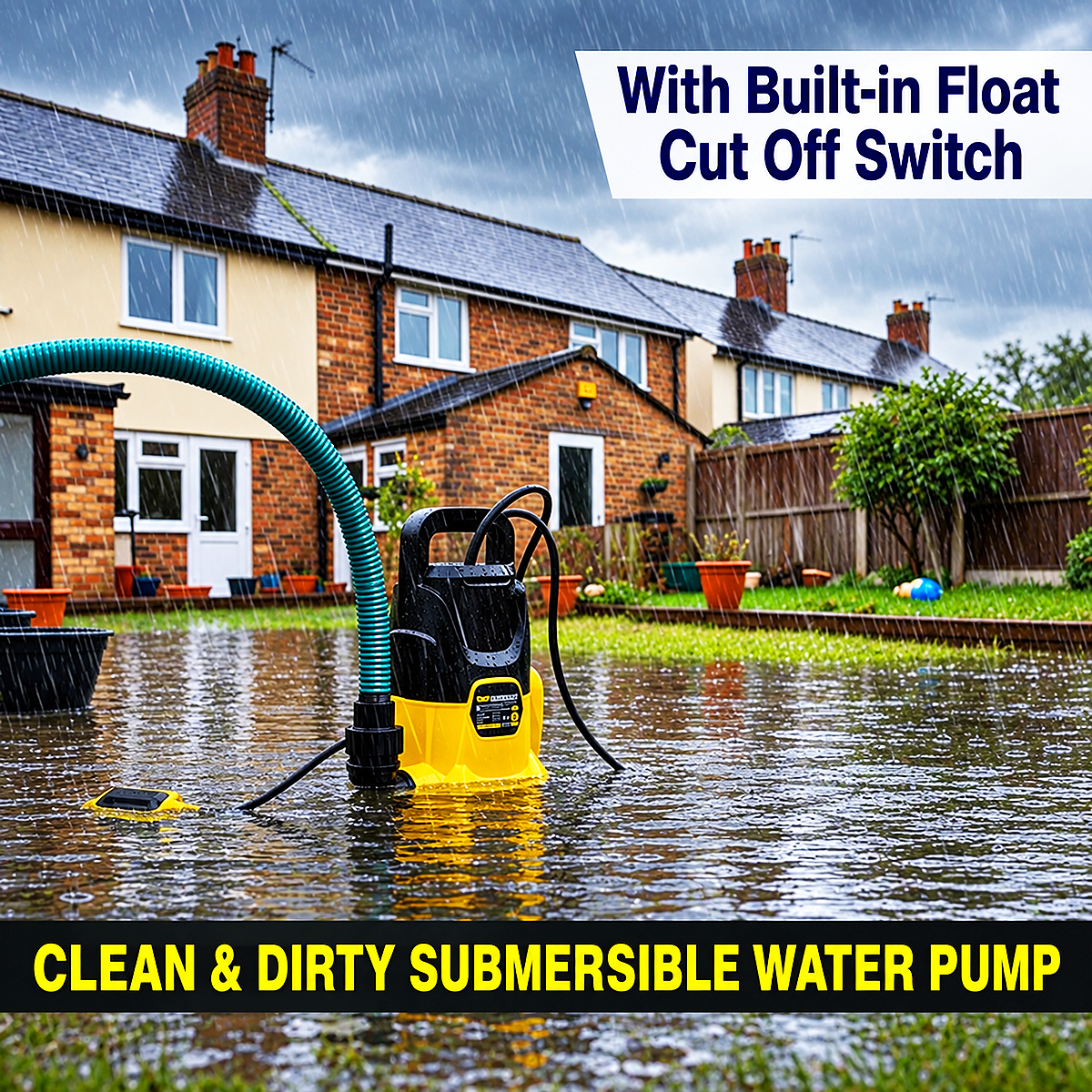 Wolf 400w Selectable Dirty & Clean Automatic Submersible Water Pump