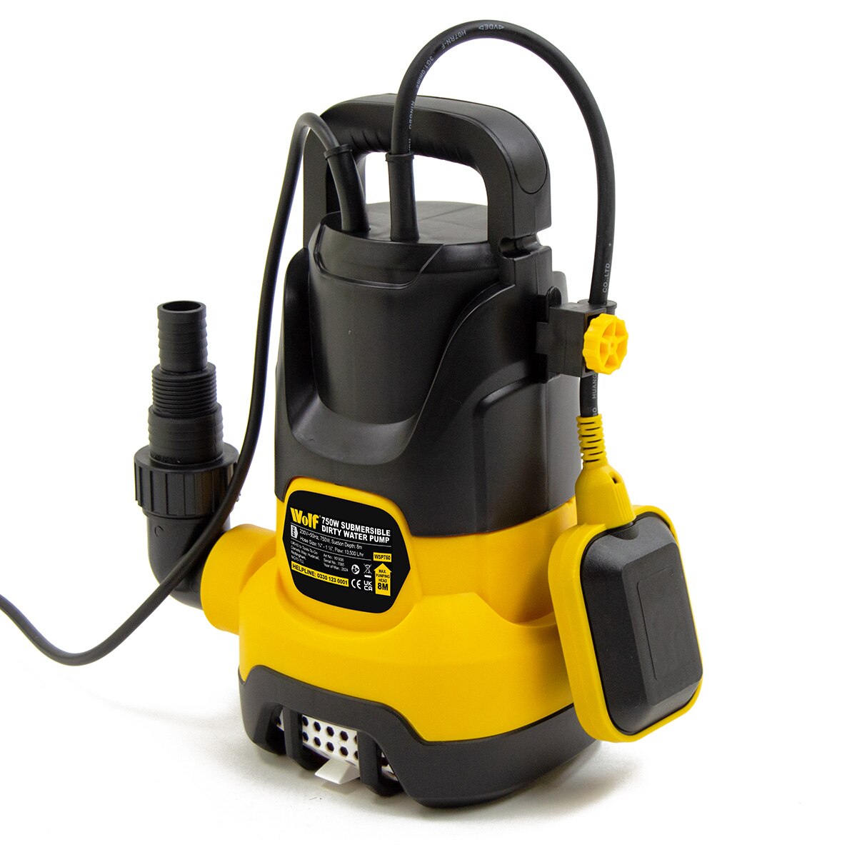Wolf 750w Dirty & Clean Automatic Submersible Water Pump - Image 3