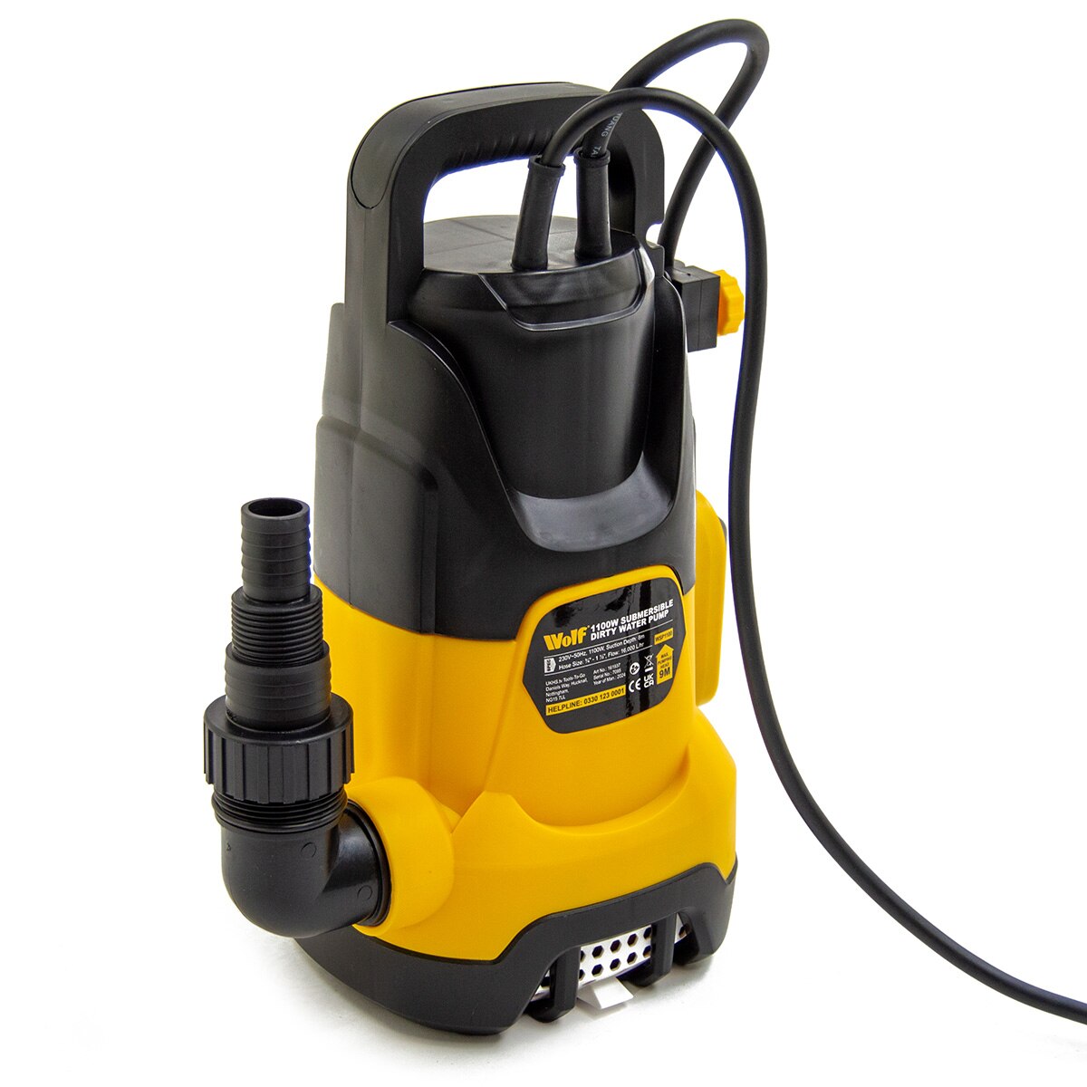 Wolf 1100w Dirty & Clean Automatic Submersible Water Pump - Image 4