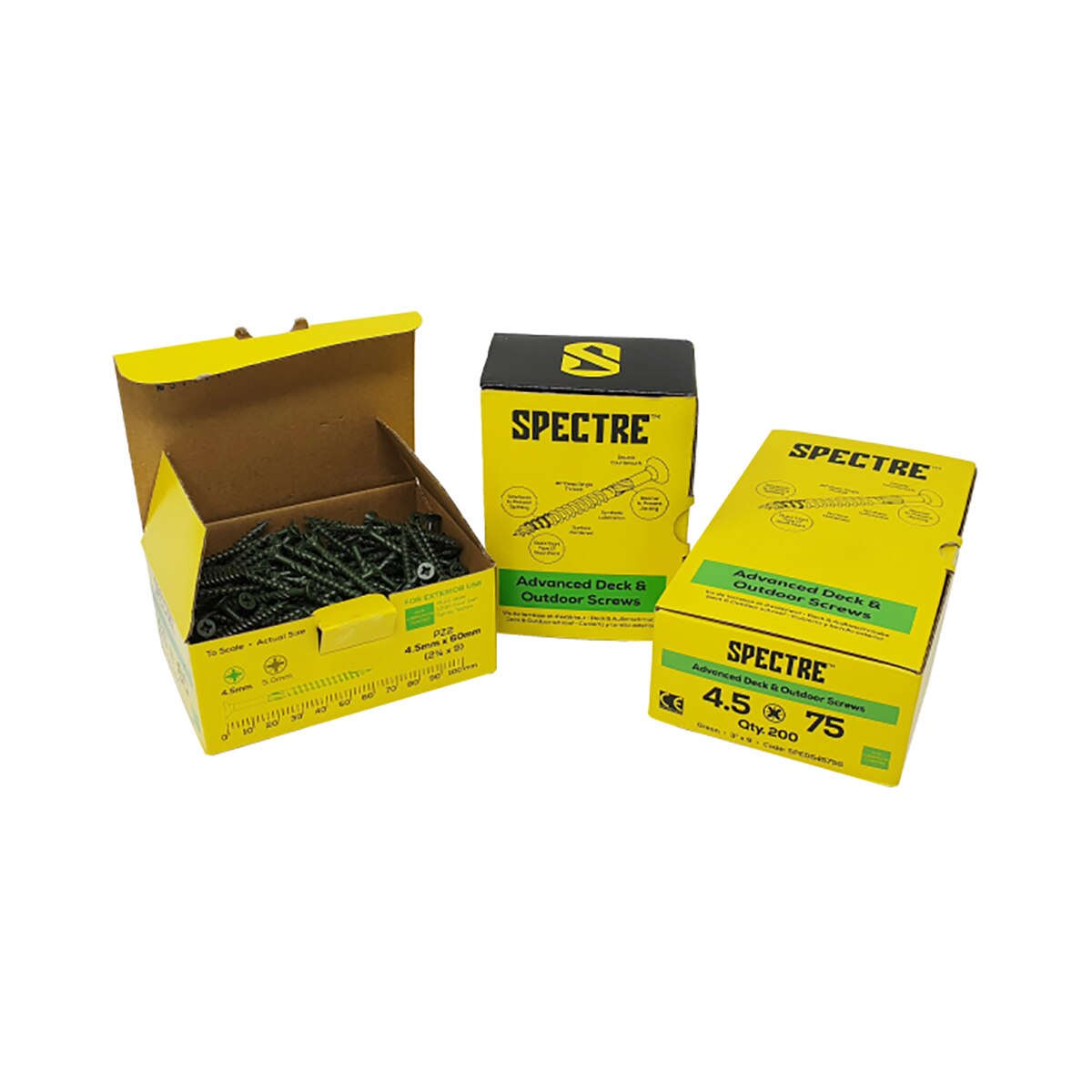 Forgefix Spectre Advanced Decking Outdoor Screws 4.5 x 50mm (Box 200) - SPEDS455OG - Image 3