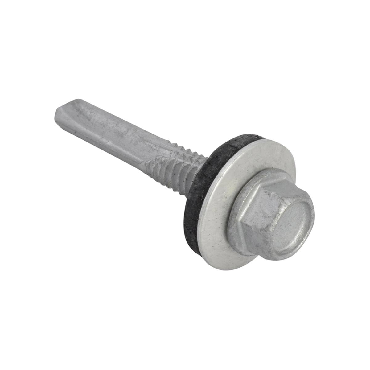 Forgefix Techfast Roofing Screws with Rubber Washer 5.5 x 32mm (Box 100) - FORTFHH5532 - Image 1