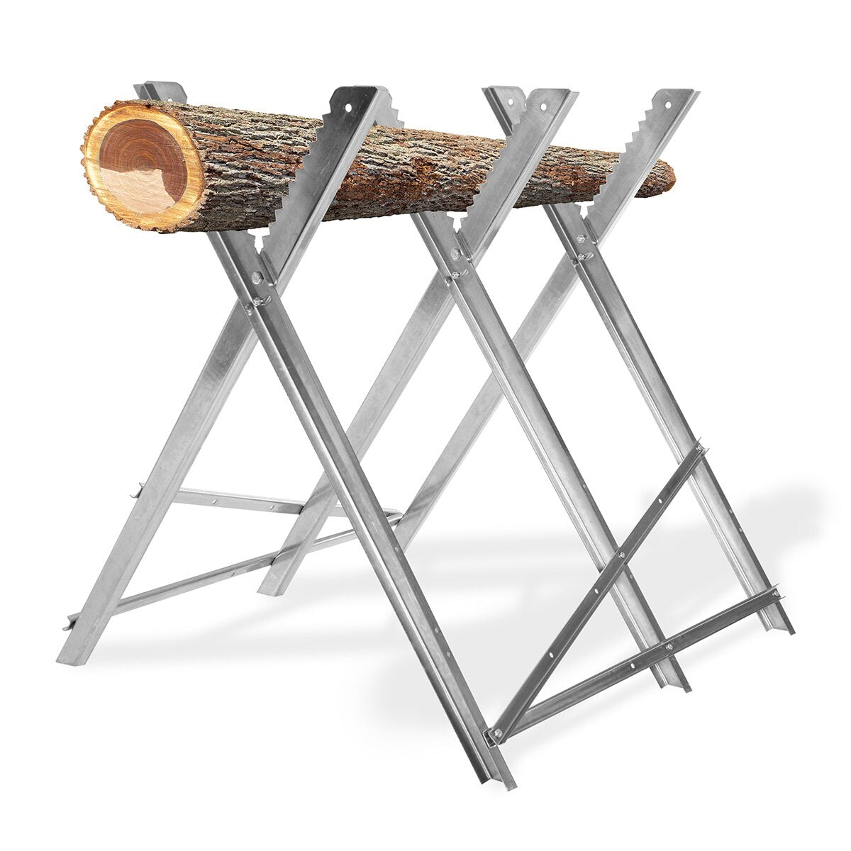 Bloggs Folding Log Saw Horse Stand with Firm Grip Teeth - Image 3
