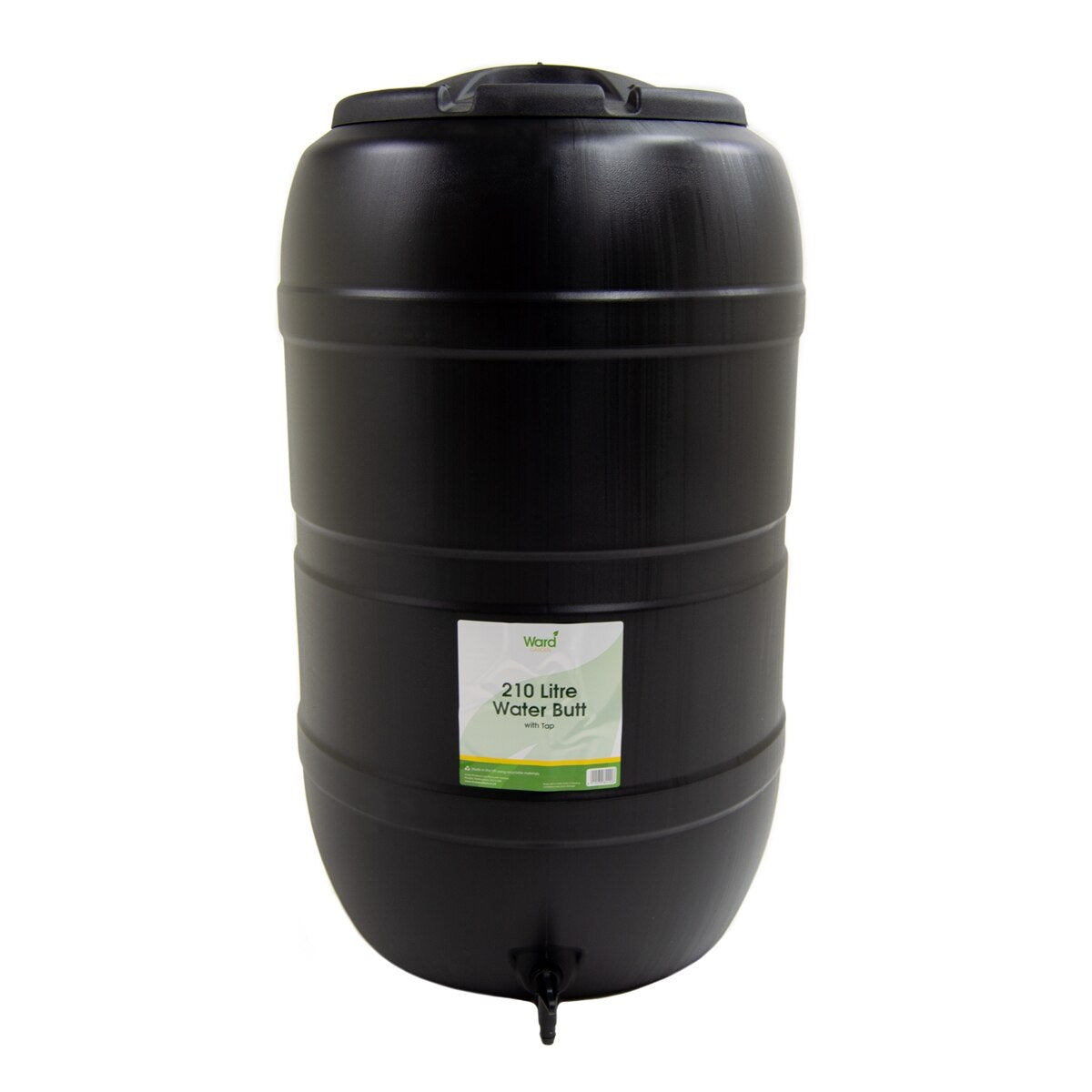 Strata 210L Water Butt with Lockable Lid and Tap - Image 1