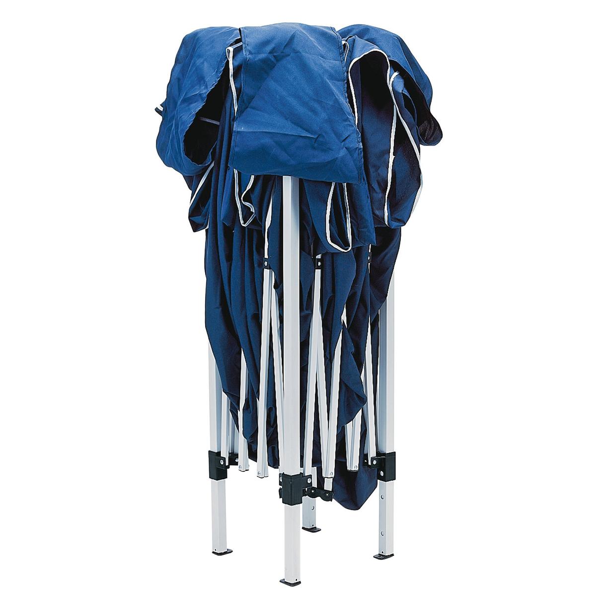 Draper 3x3m Concertina Gazebo - Blue - Image 1