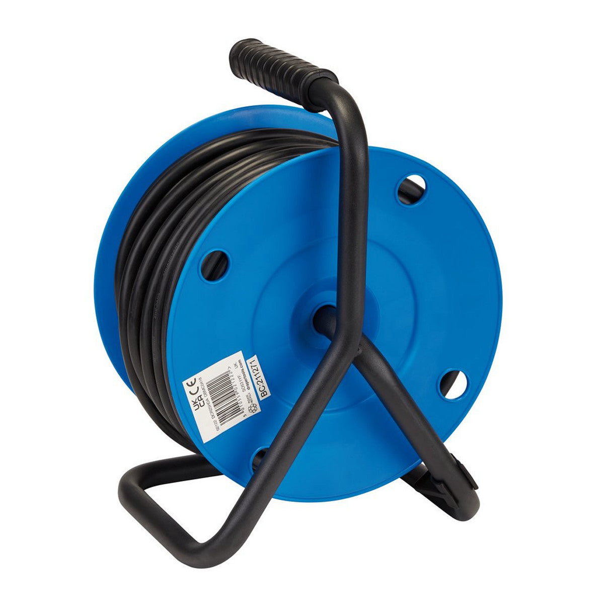 Draper 230V Heavy Duty Industrial Four Socket Cable Reel, 25m 02122