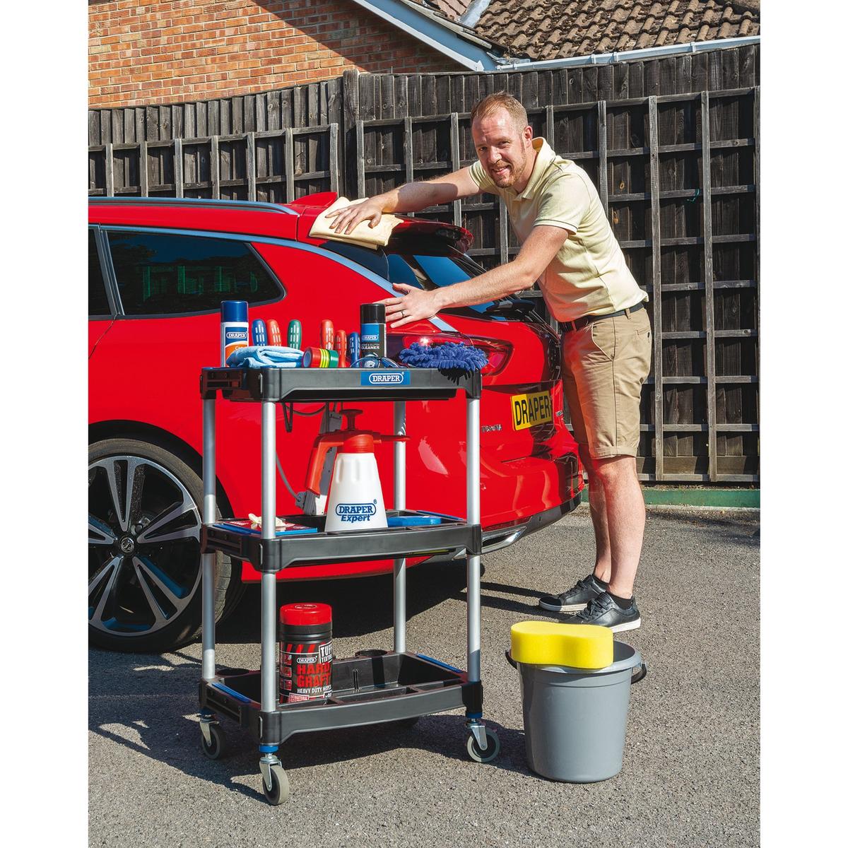 Draper 3 Tier Workshop Trolley - Image 4