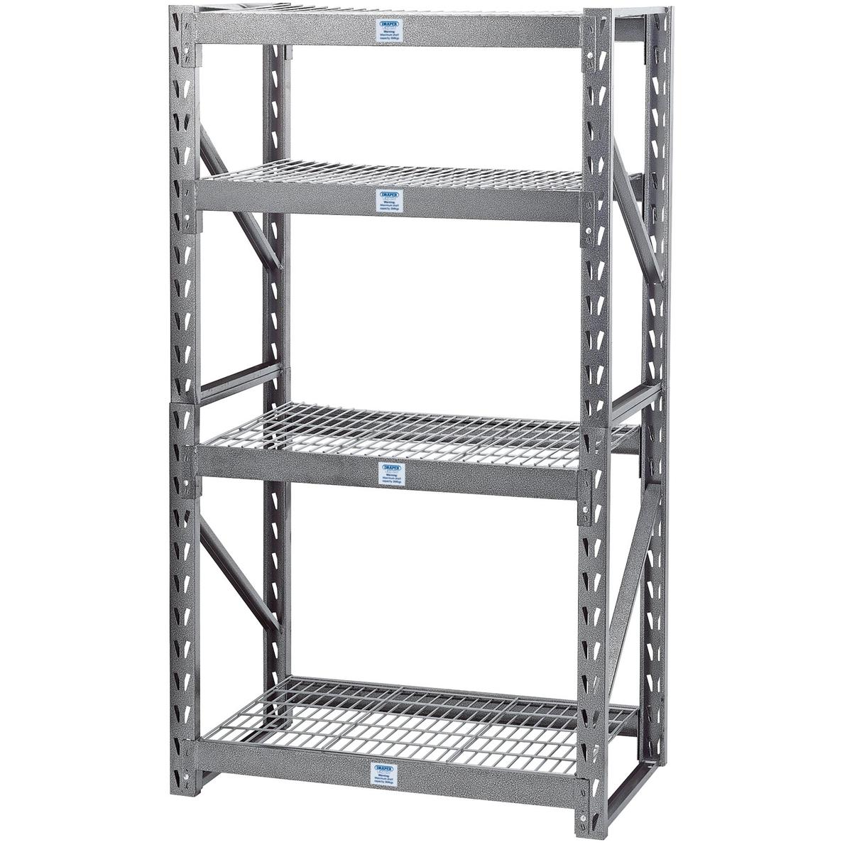 Draper Expert Expert Heavy Duty Steel 4 Shelving Unit, 1040 x 610 x 1830mm - Image 1