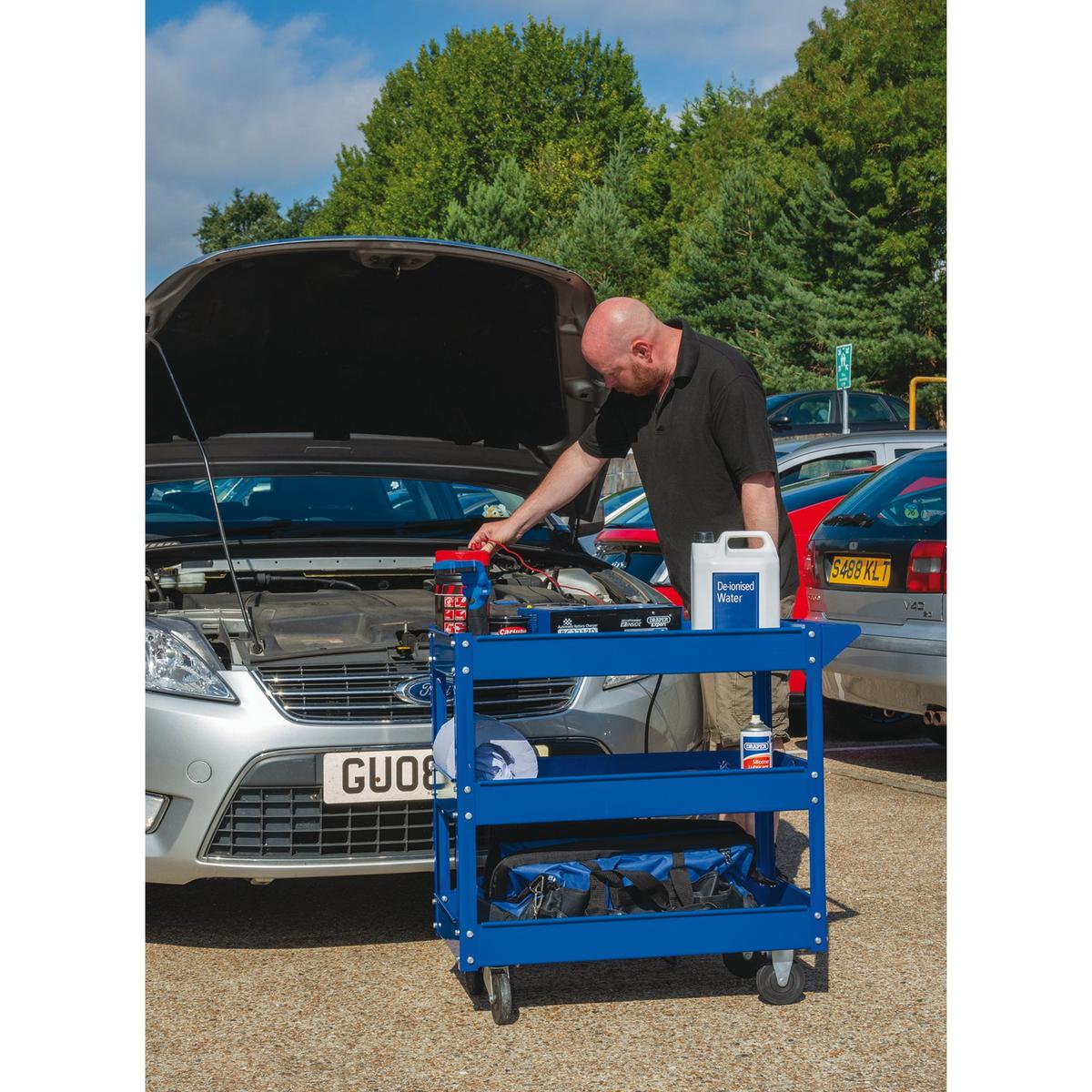 Draper 3 Tier Tool Trolley - Image 2