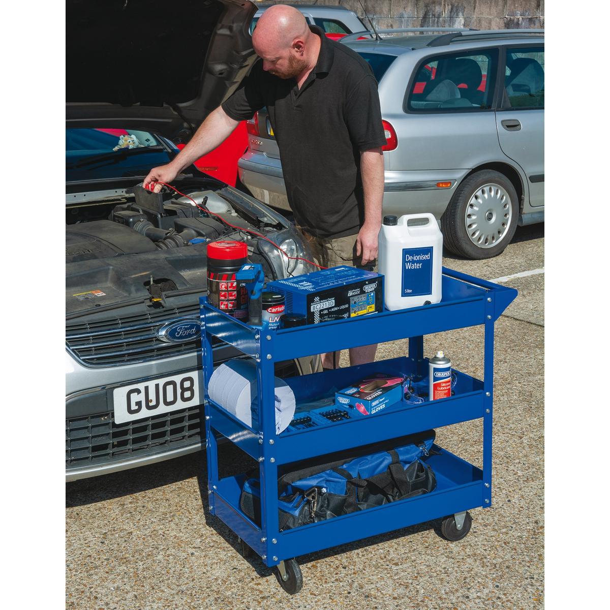 Draper 3 Tier Tool Trolley - Image 3