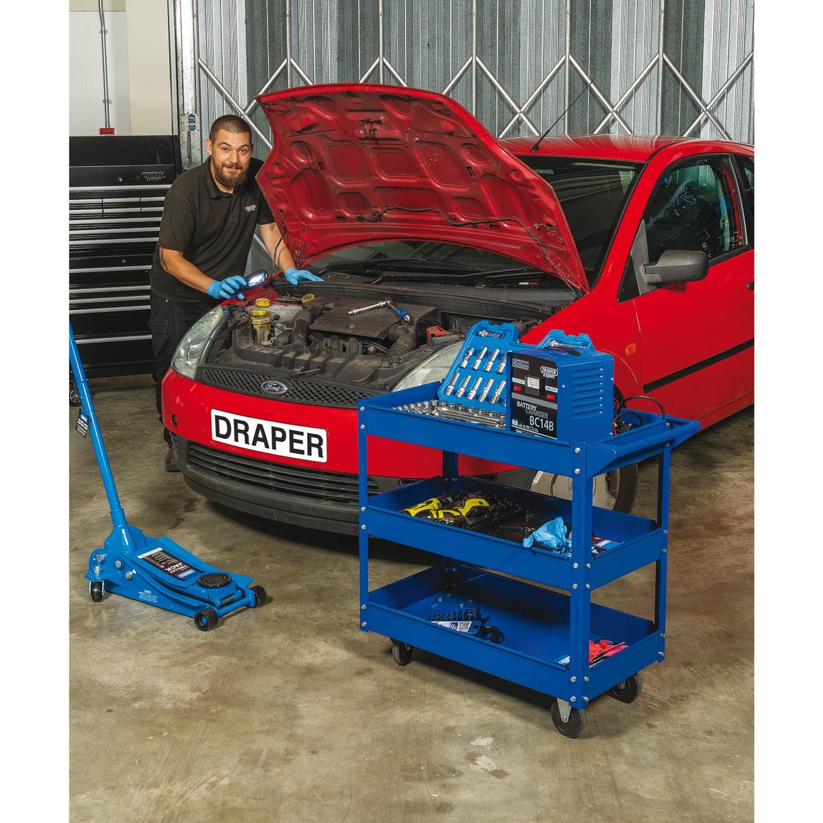 Draper 3 Tier Tool Trolley - Image 4