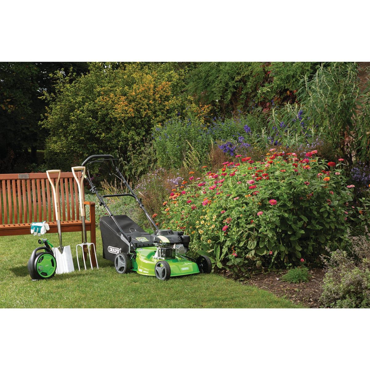 Draper Self-Propelled Petrol Lawn Mower, 460mm, 150cc/3.6HP - Image 4