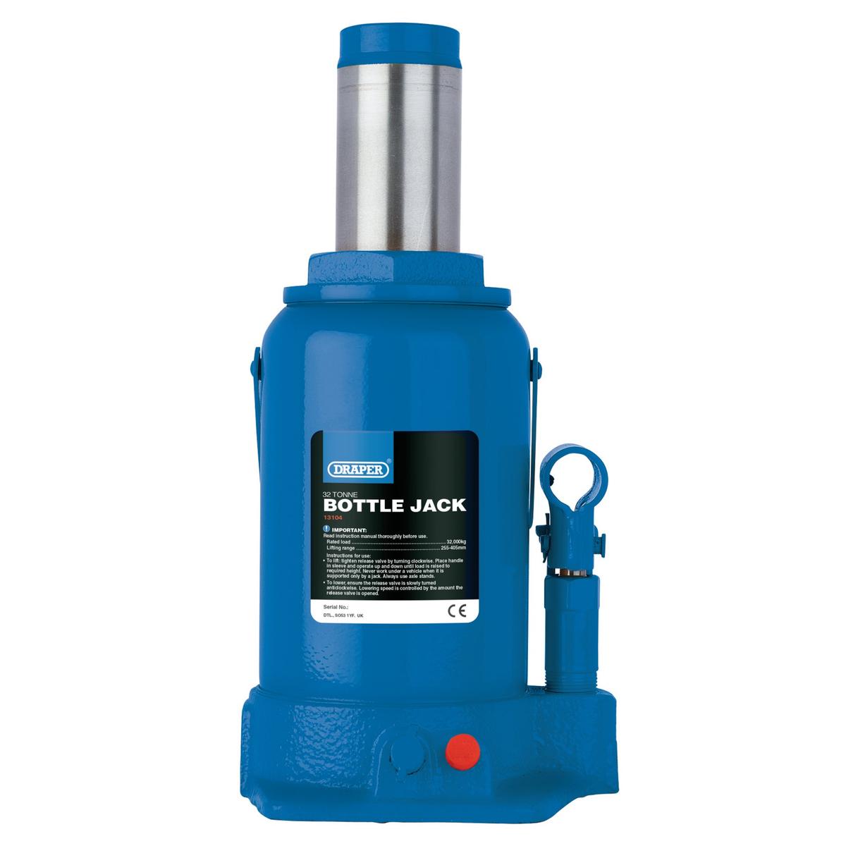 Draper Hydraulic Bottle Jack, 32 Tonne - Image 1