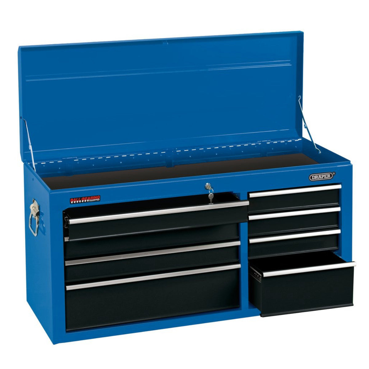 Draper Tool Chest, 8 Drawer, 40", Blue 15123