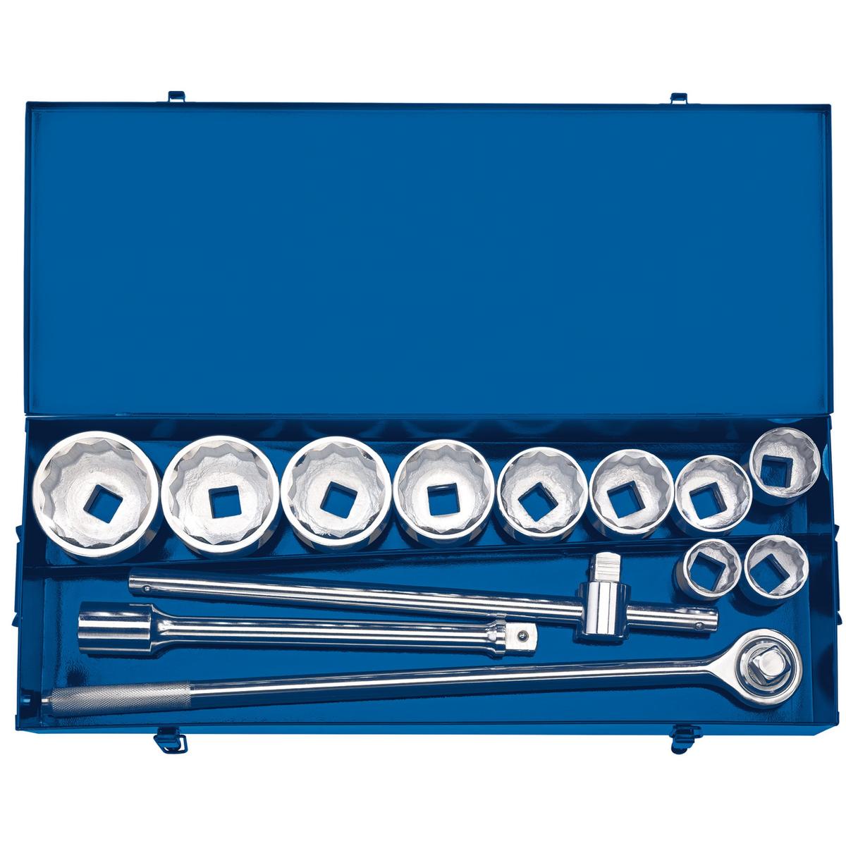 Draper Metric Socket Set in Metal case, 1" Sq. Dr. (13 Piece) - Image 1