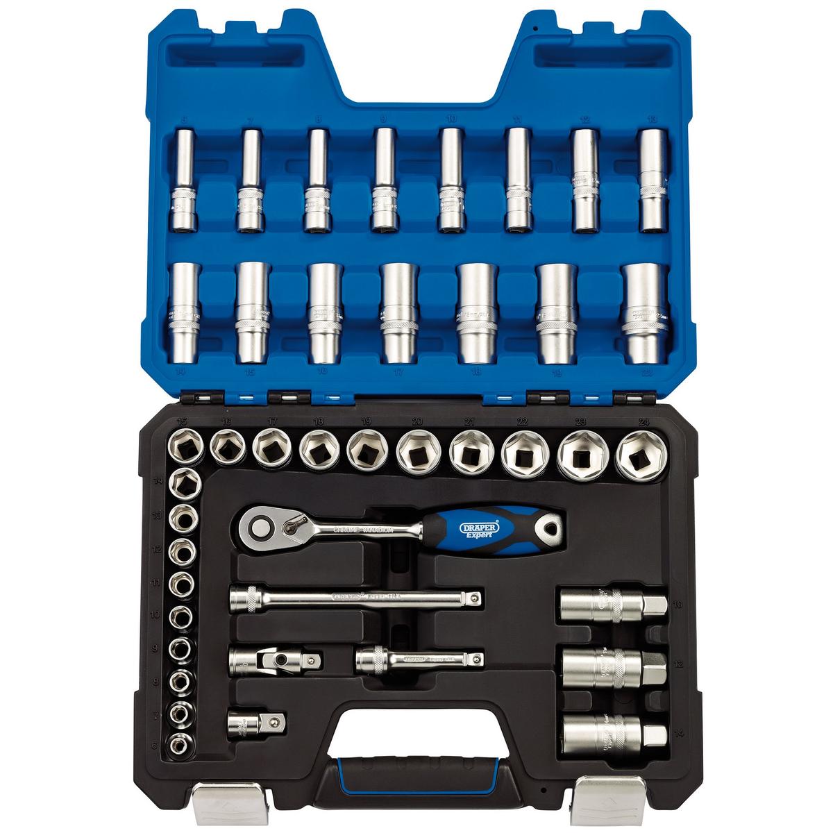 Draper Expert Metric Socket Set, 3/8" Sq. Dr. (42 Piece) - Image 1