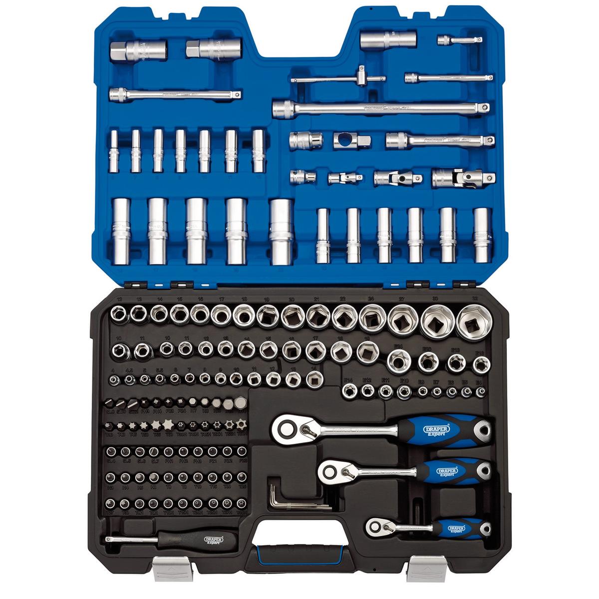 Draper Expert Metric Socket Set, 1/4", 3/8" and 1/2" Sq. Dr. (149 Piece) - Image 1