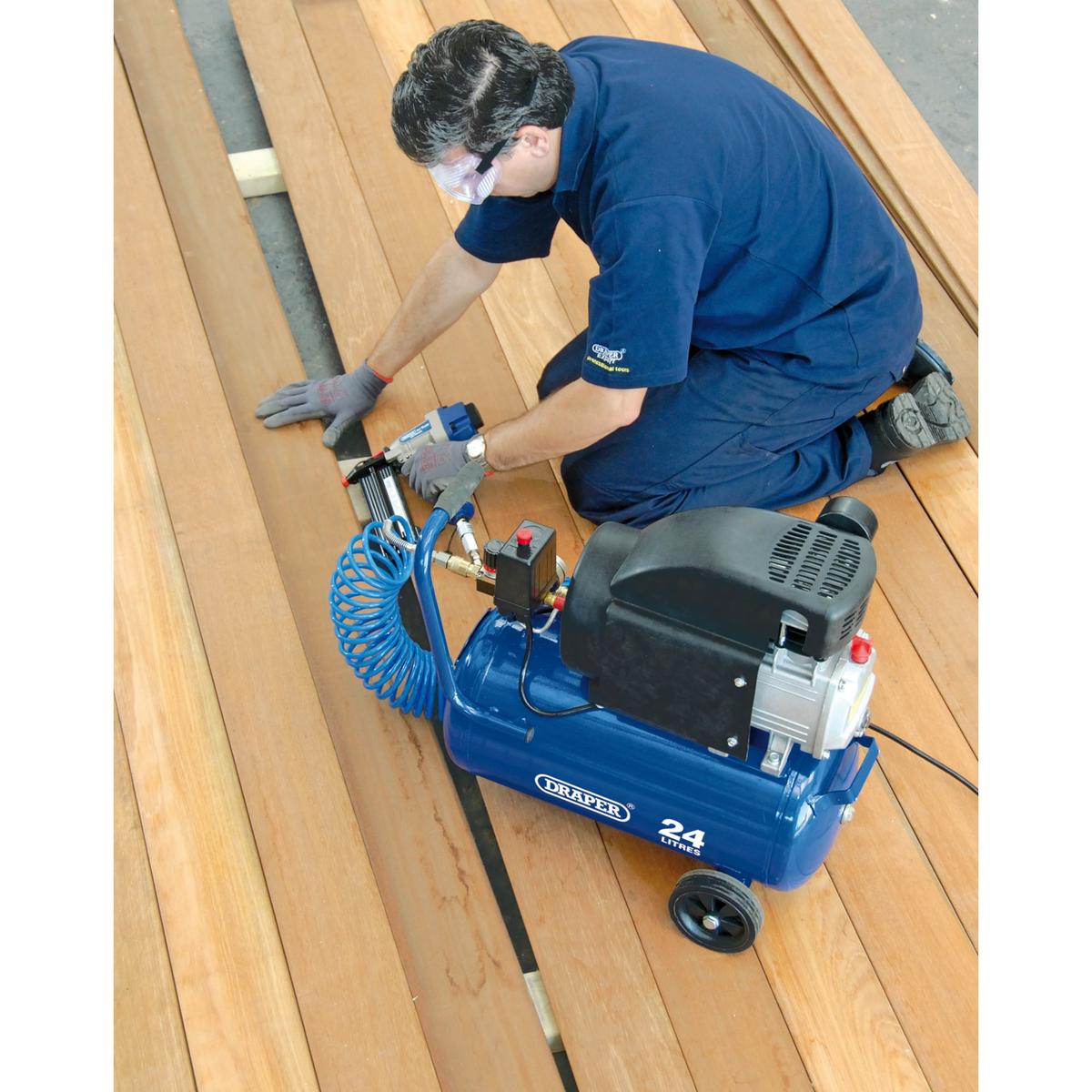 Draper 24L Direct Drive Air Compressor, 1.5kW/2hp - Image 3