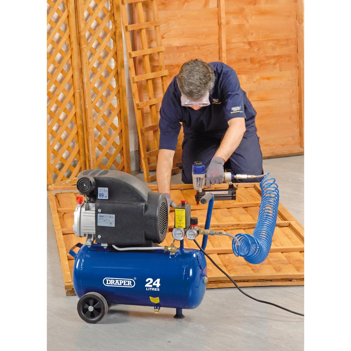 Draper 24L Direct Drive Air Compressor, 1.5kW/2hp - Image 4