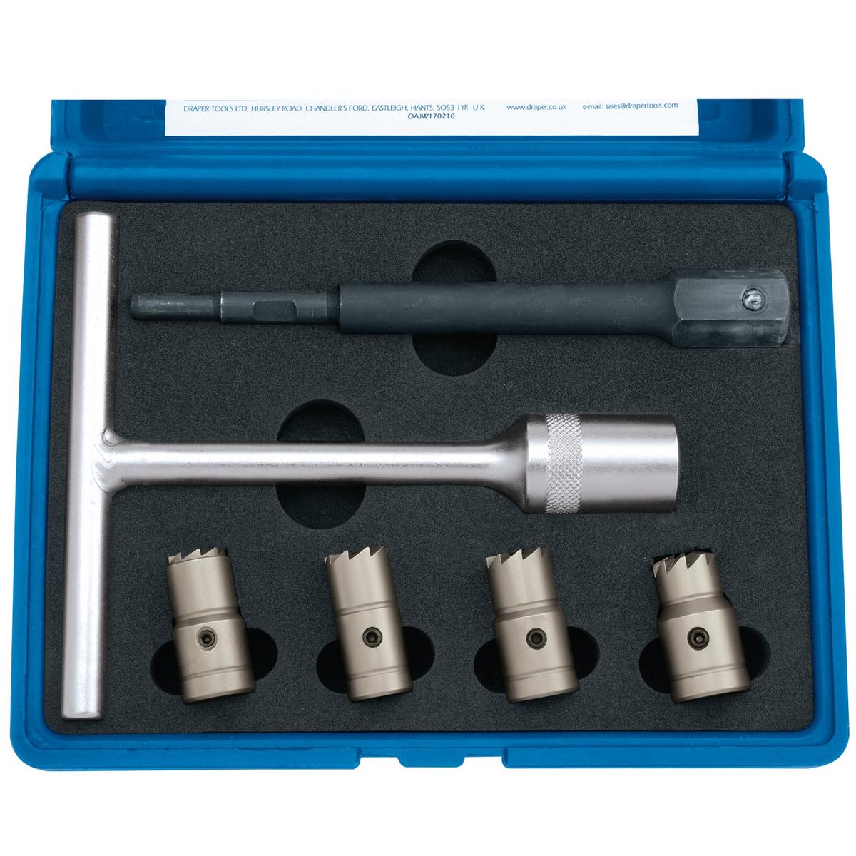Draper Expert Diesel Injector Seat Cutter Set (6 Piece) - Image 2