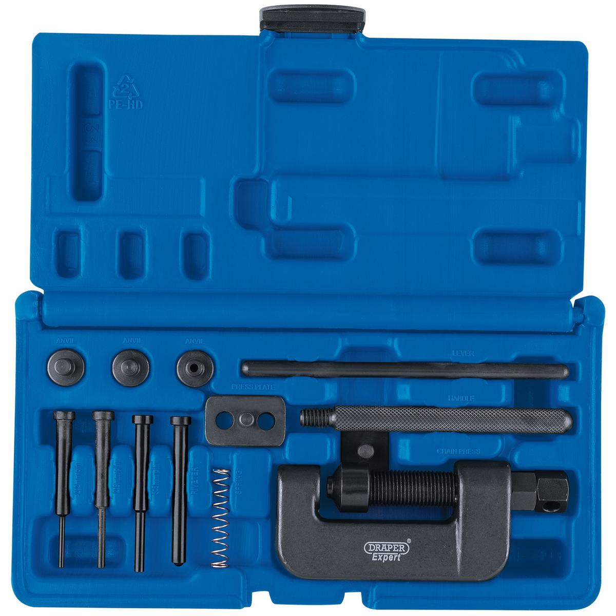 Draper Expert Motorcycle Chain Splitter and Riveter Kit - Image 2