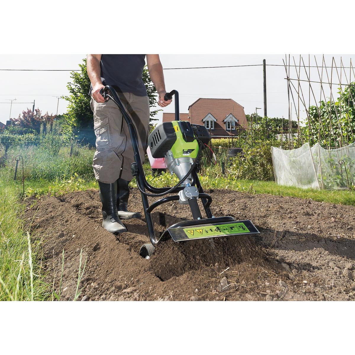 Draper Petrol Tiller and Cultivator, 320mm, 42.7cc/3HP - Image 2