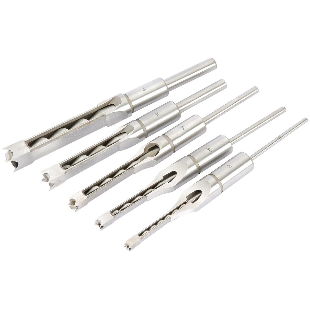 Draper Hollow Square Mortice Chisel and Bit Set (5 Piece) - Image 2