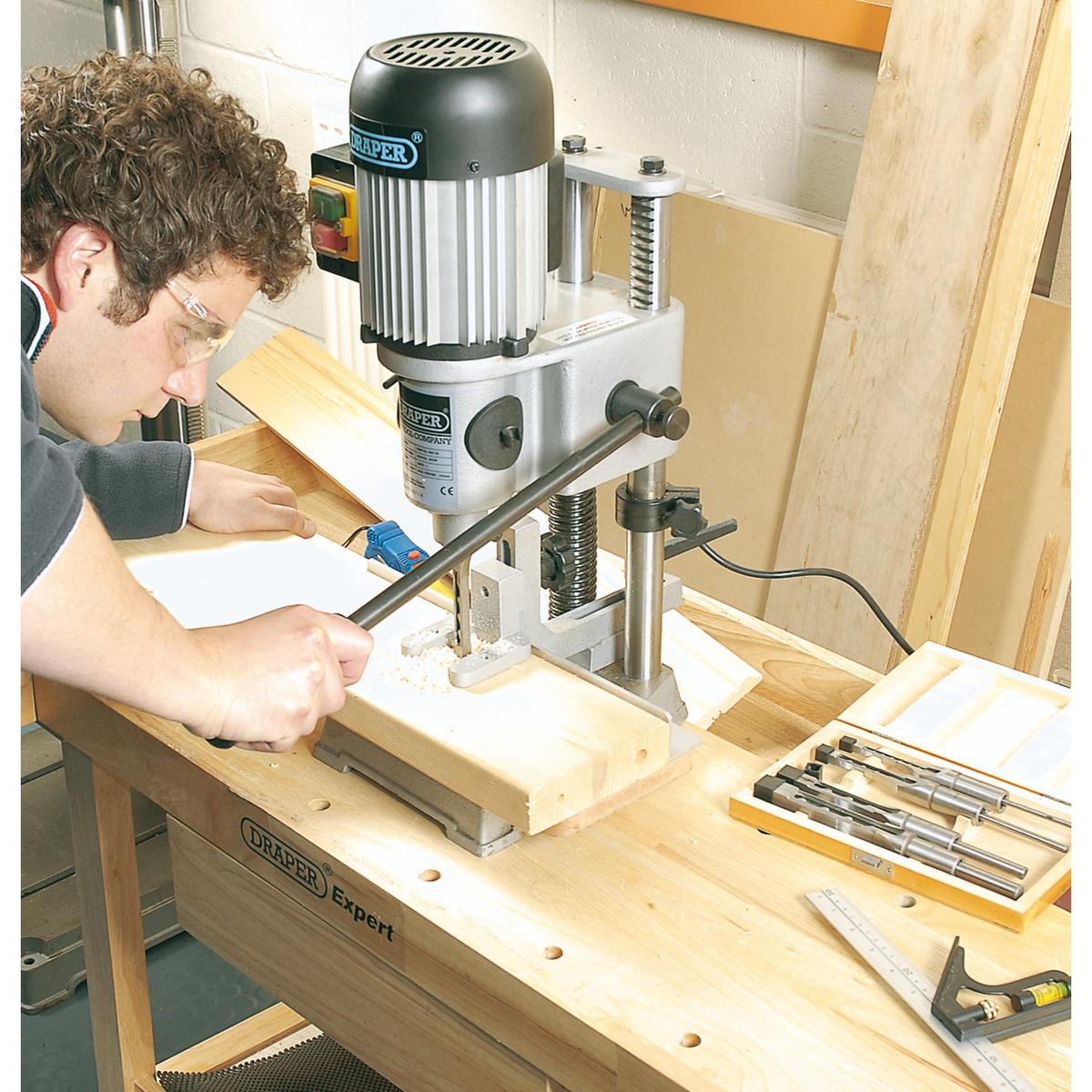 Draper Hollow Square Mortice Chisel and Bit Set (5 Piece) - Image 3