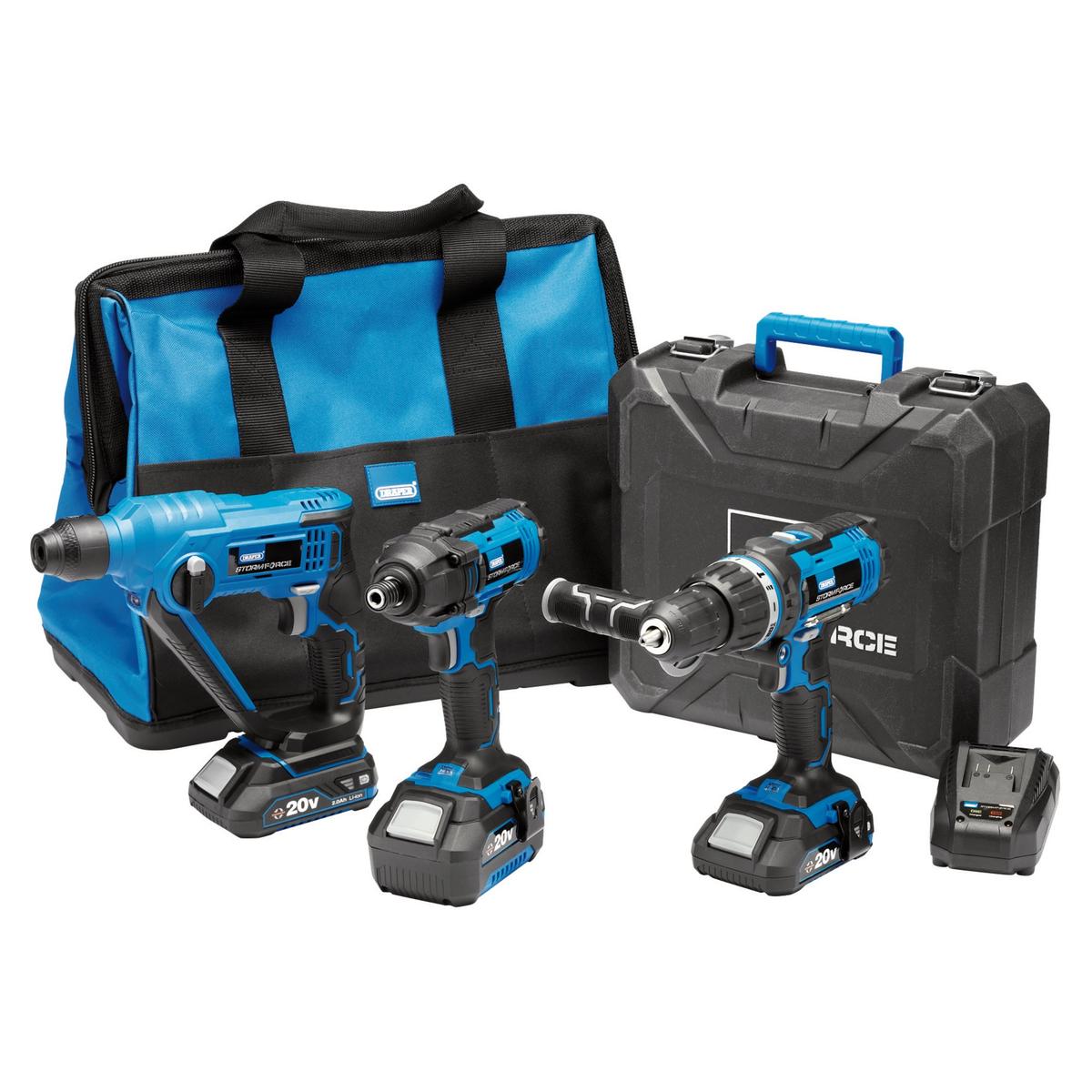 Draper Storm Force 20V Cordless Fixing Kit (8 Piece) - Image 2