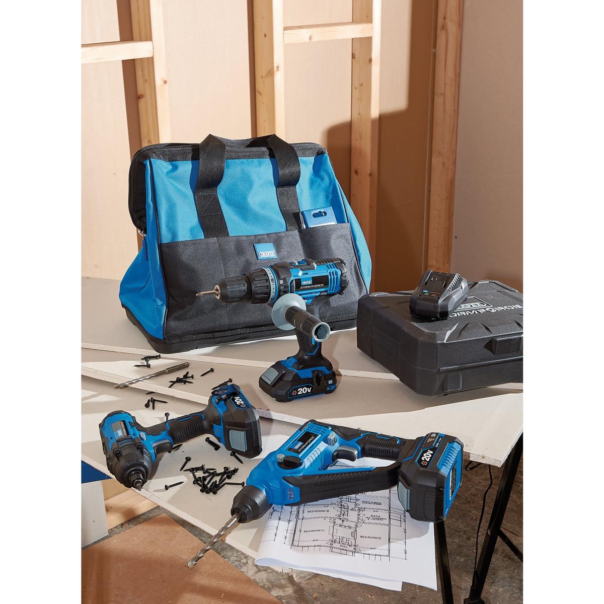 Draper Storm Force 20V Cordless Fixing Kit (8 Piece) - Image 4