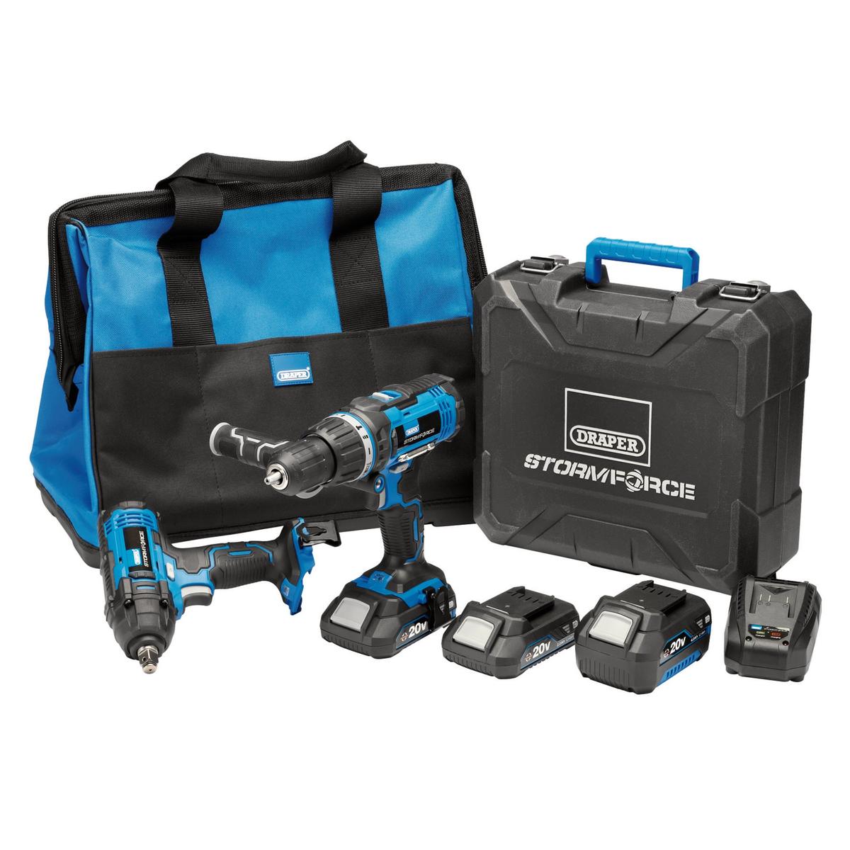 Draper Storm Force 20V Cordless Workshop Kit (7 Piece) - Image 1