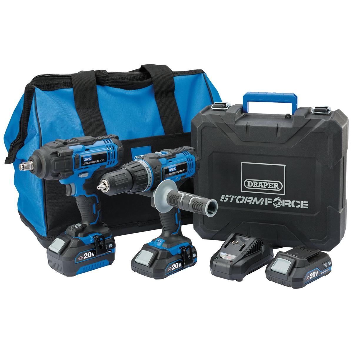 Draper Storm Force 20V Cordless Workshop Kit (7 Piece) - Image 2