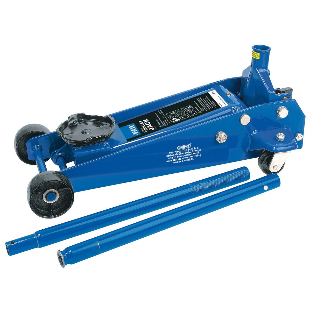 Draper Garage Trolley Jack, 3 Tonne - Image 1