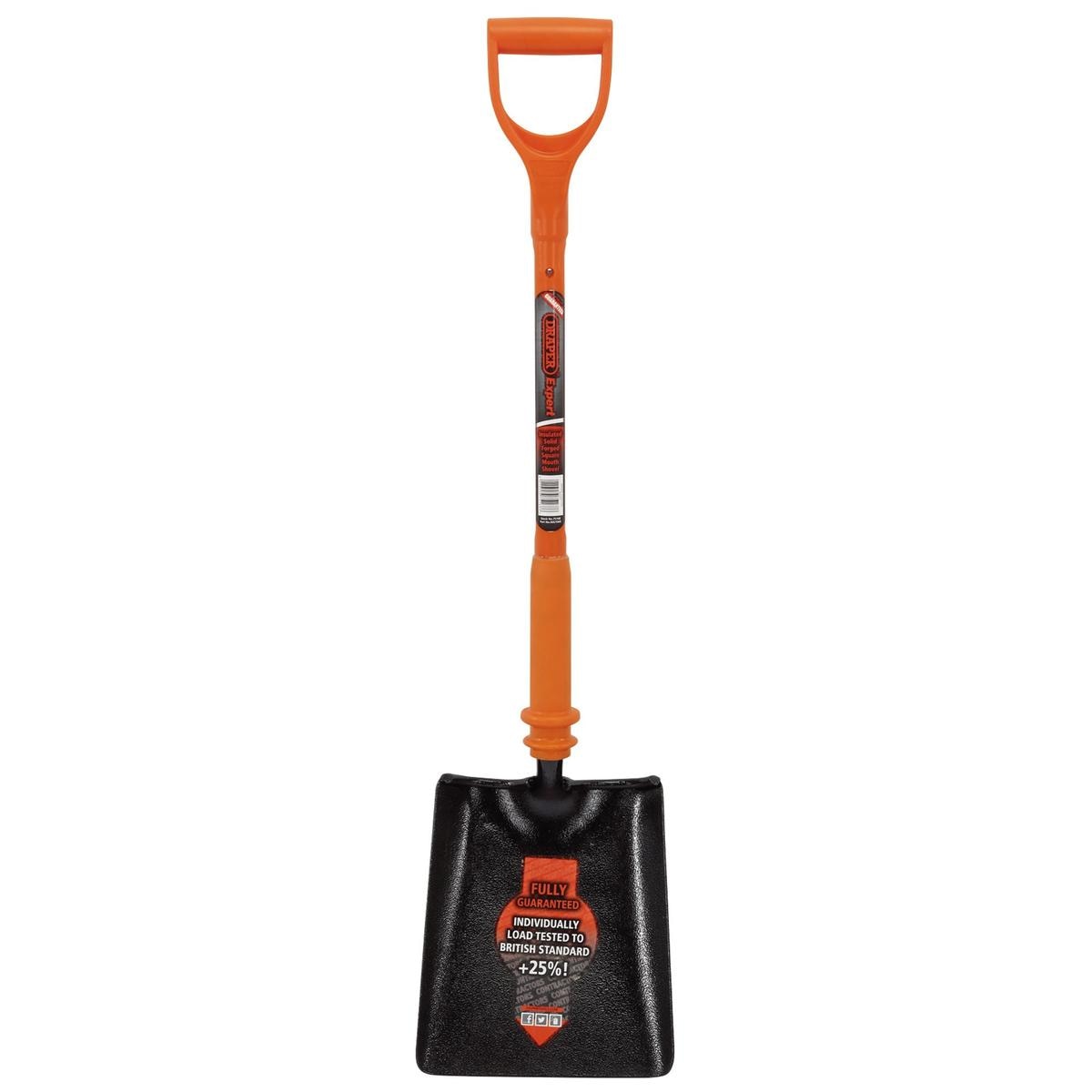 Draper Expert Fully Insulated Contractors Square Mouth Shovel - Image 1