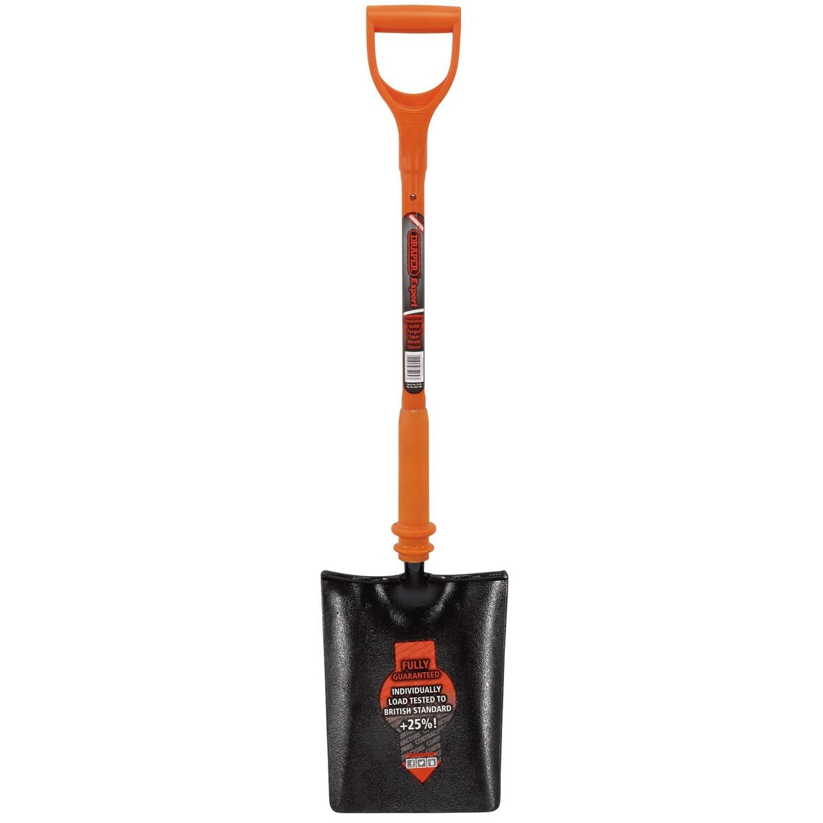 Draper Expert Fully Insulated Contractors Taper Mouth Shovel - Image 1