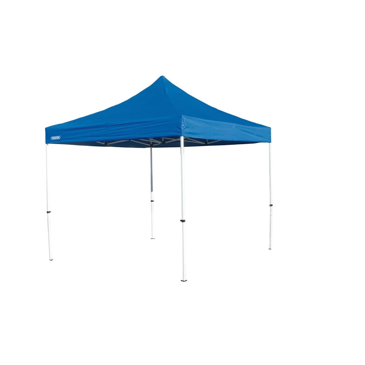 Draper Folding Gazebo, 3 x 3m, Blue - Image 1