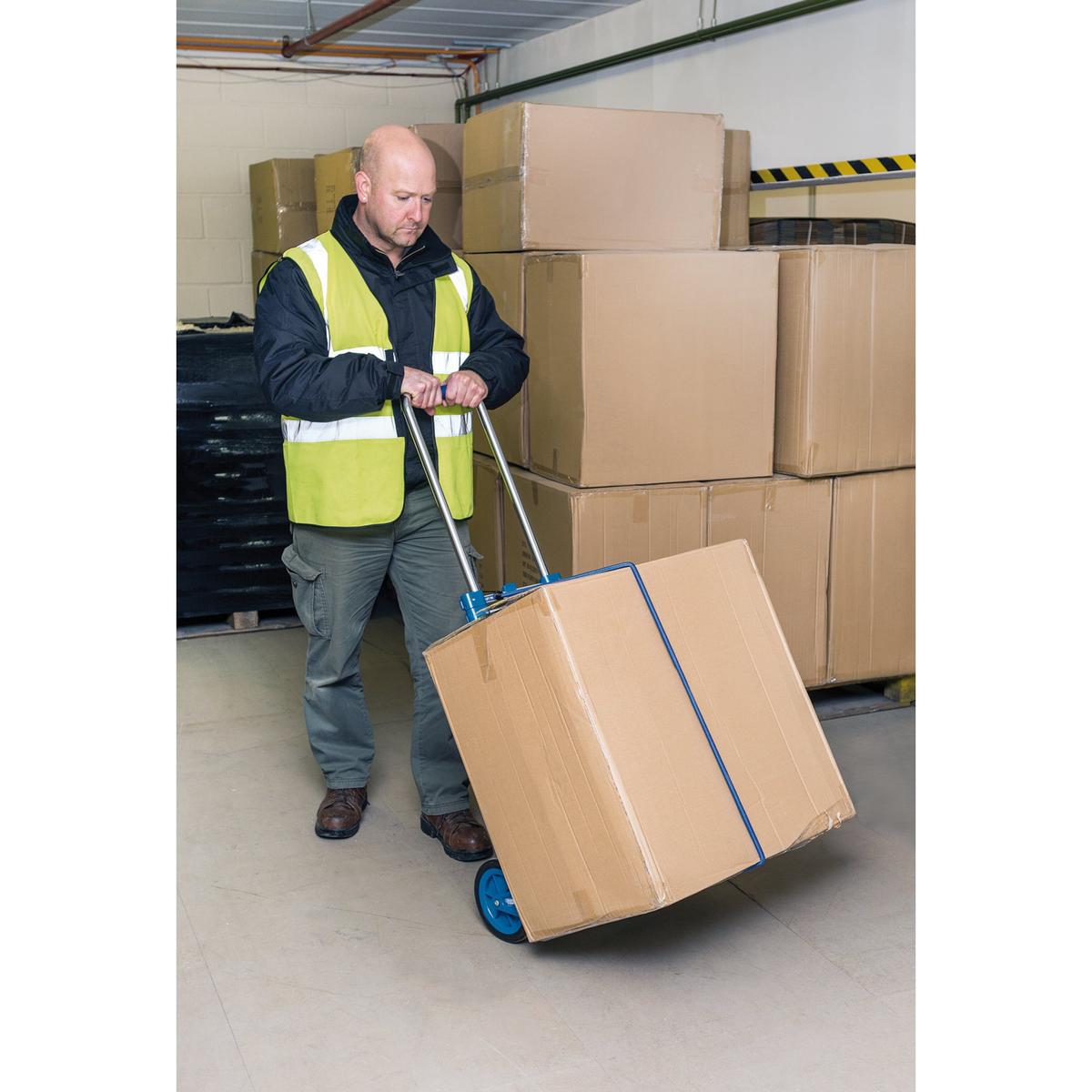 Draper Heavy Duty Fold Flat Sack Truck, 125kg - Image 4