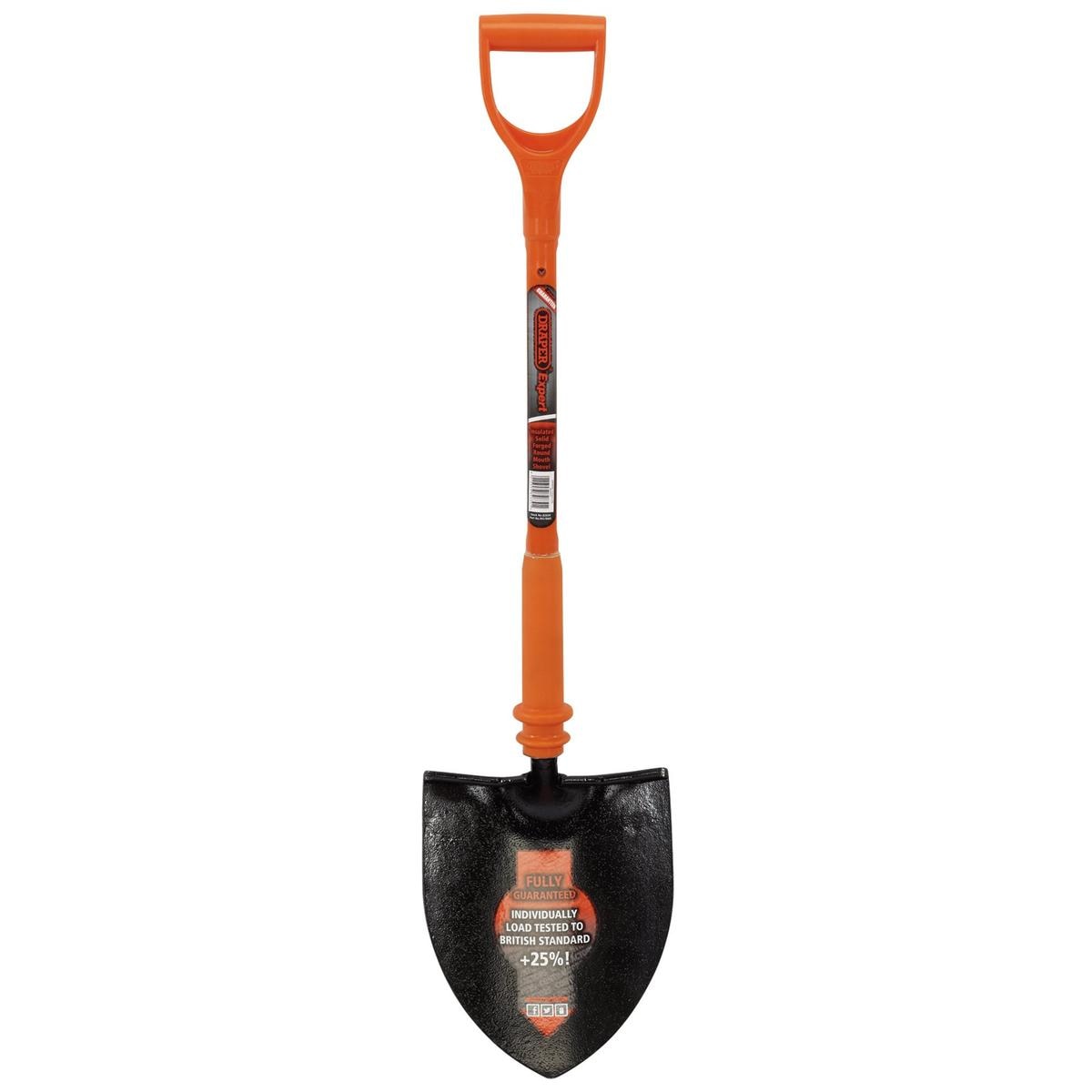 Draper Expert Fully Insulated Contractors Round Mouth Shovel - Image 1