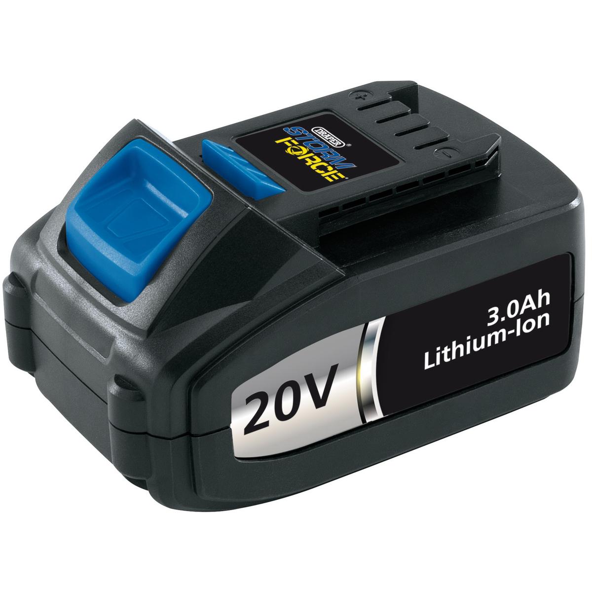 Draper Storm Force Spare Li-ion Battery, 3.0Ah - Image 1
