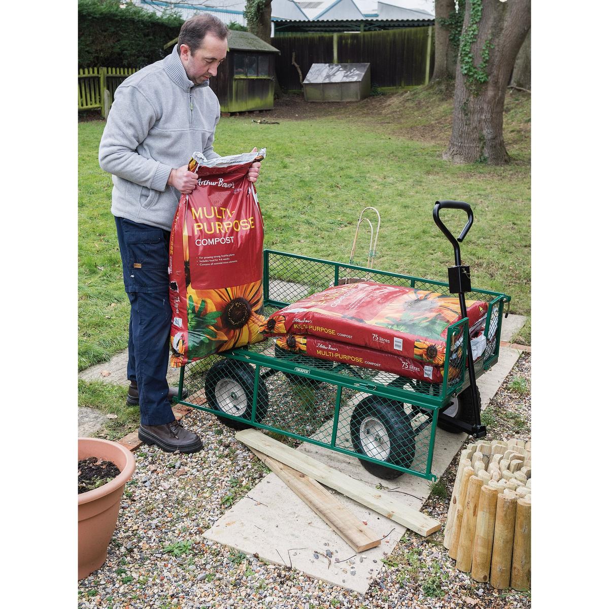 Draper Heavy Duty Steel Mesh Cart,450kg - Image 4