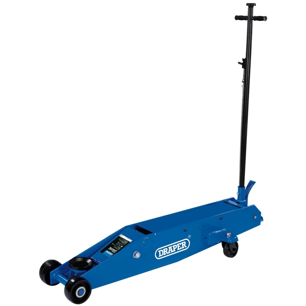 Draper Long Chassis Trolley Jack, 10 Tonne - Image 1